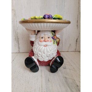 Fitz Floyd Santa claus candle piller holder Xmas‎ decor figure